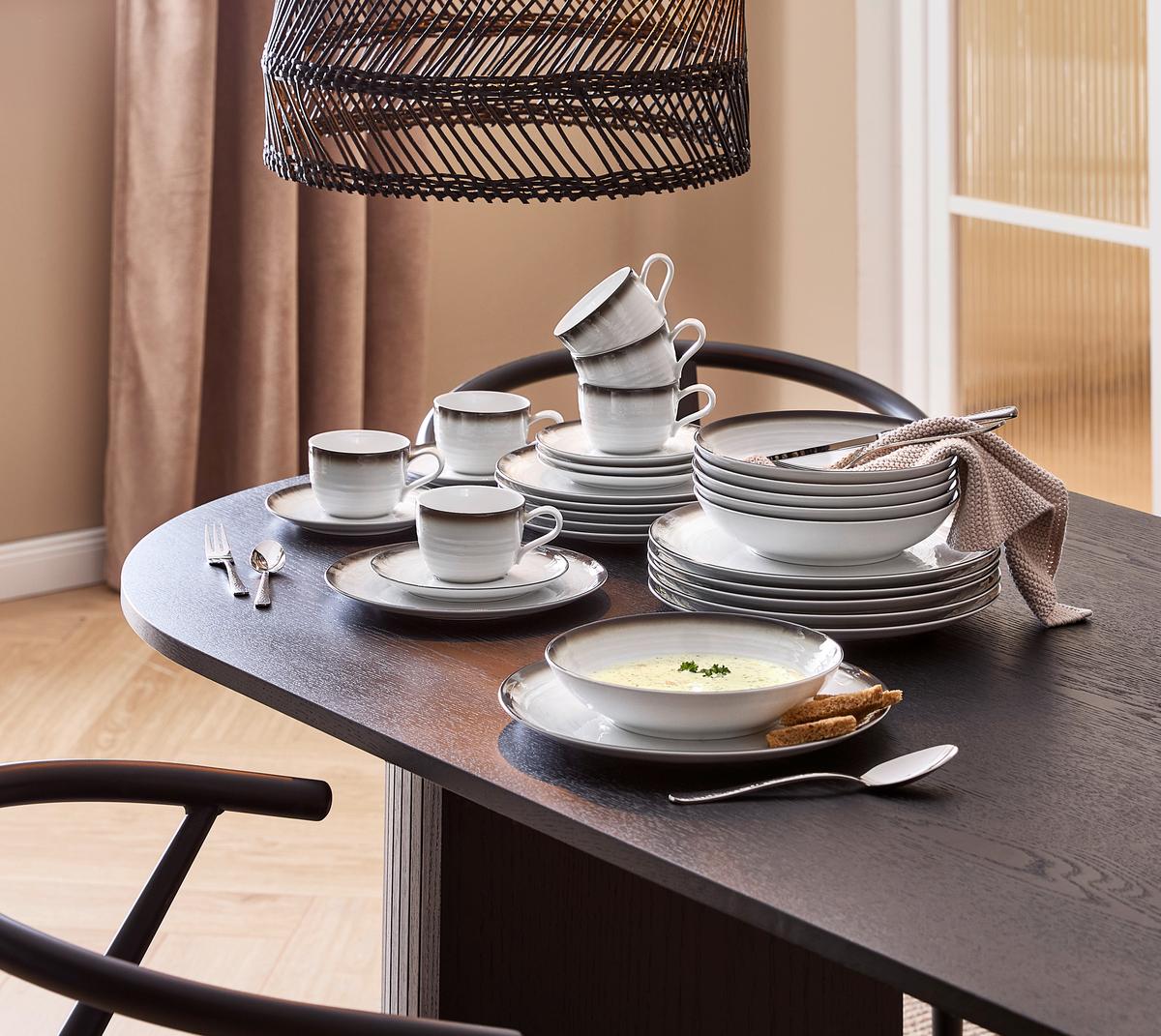 SERWIS KAWOWY TERRA CORSO - beżowy/brązowy, Lifestyle, ceramika (5kg) - Seltmann Weiden