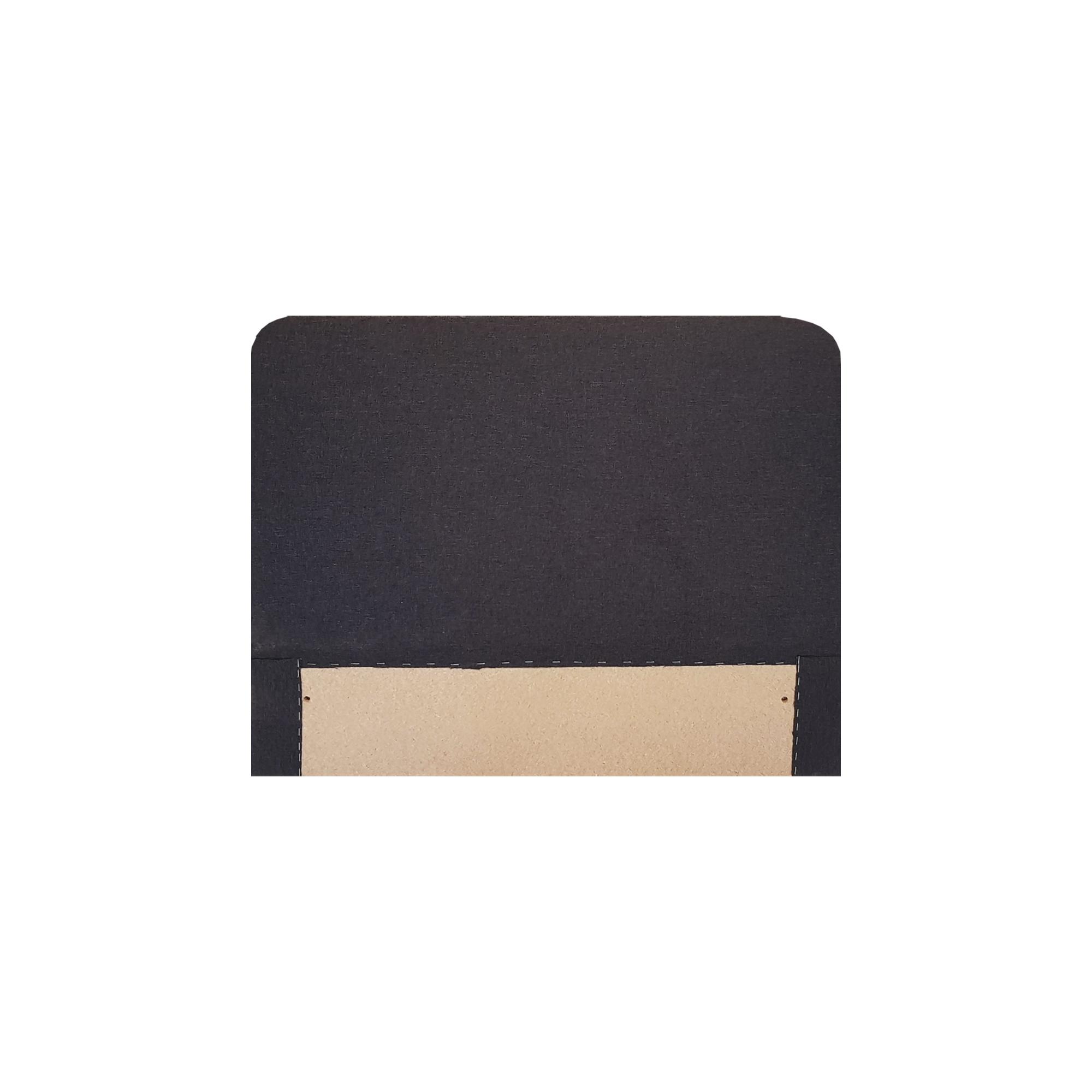 Kárpitozott Fejvég Sötétszürke Malmö Comfort - sötétszürke, Konventionell, faalapú anyag/textil (90/68/2cm)