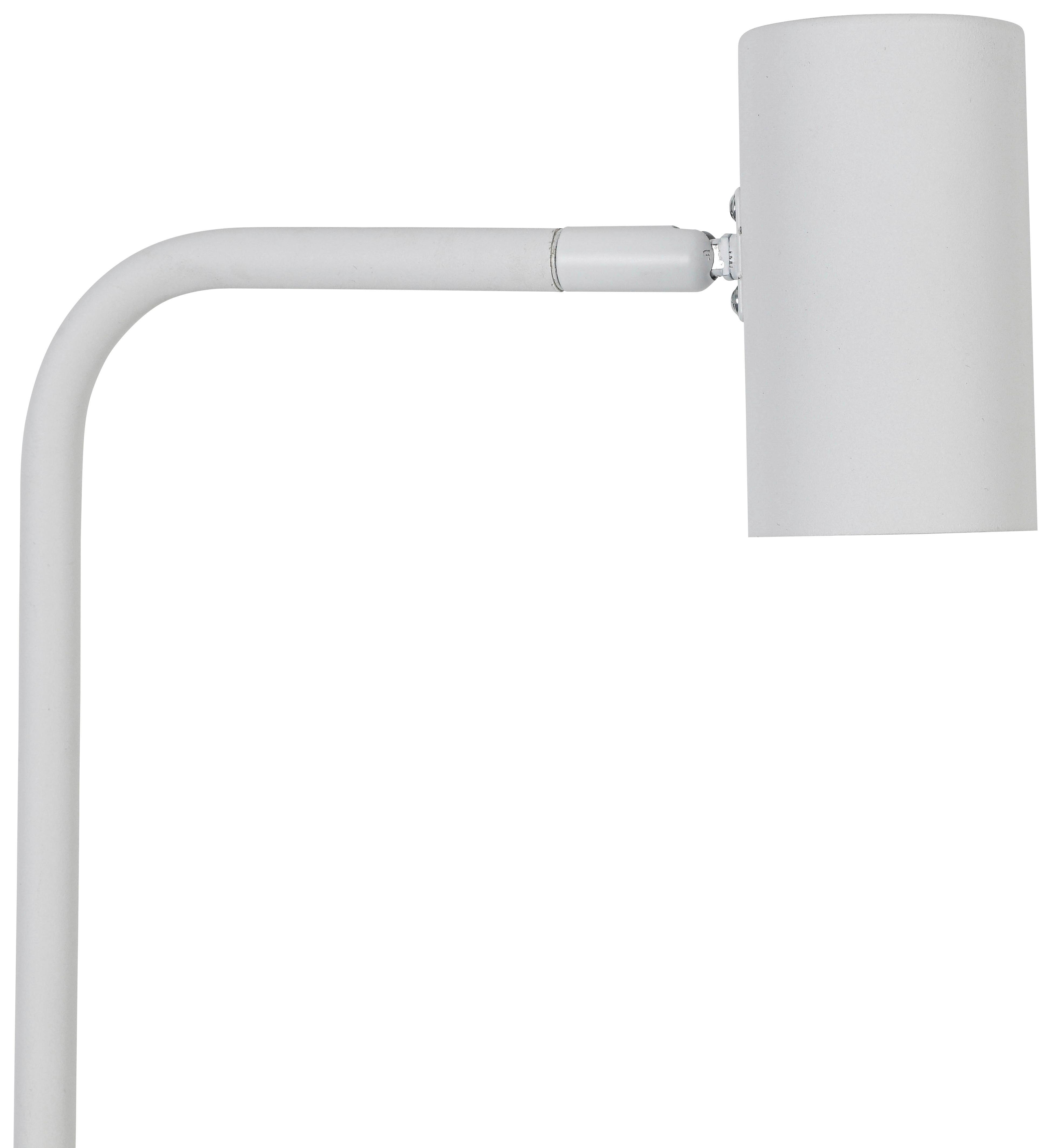 Stehleuchte Neuzop Weiß max. 10 Watt - Weiß, MODERN, Kunststoff/Metall (35,5/18/154,5cm) - Mömax