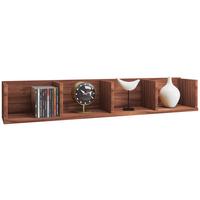 Stenski Regal Honsa, Barva Oreha - barve oreha, Konvencionalno, leseni material (97/15/17cm) - MID.YOU