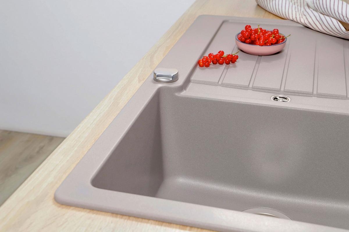 Pomivalno Korito Austin, 86x50cm - siva, Design, kamen (86/21/50cm) - Respekta