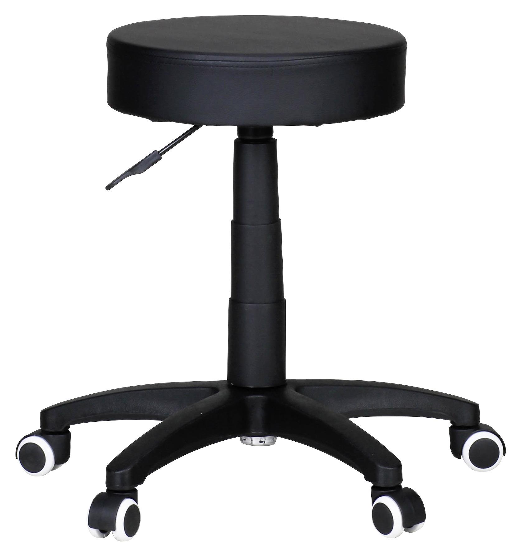 Vrtljivi Stolček Leon S - črna, Konvencionalno, tekstil (50/44/50cm) - MID.YOU