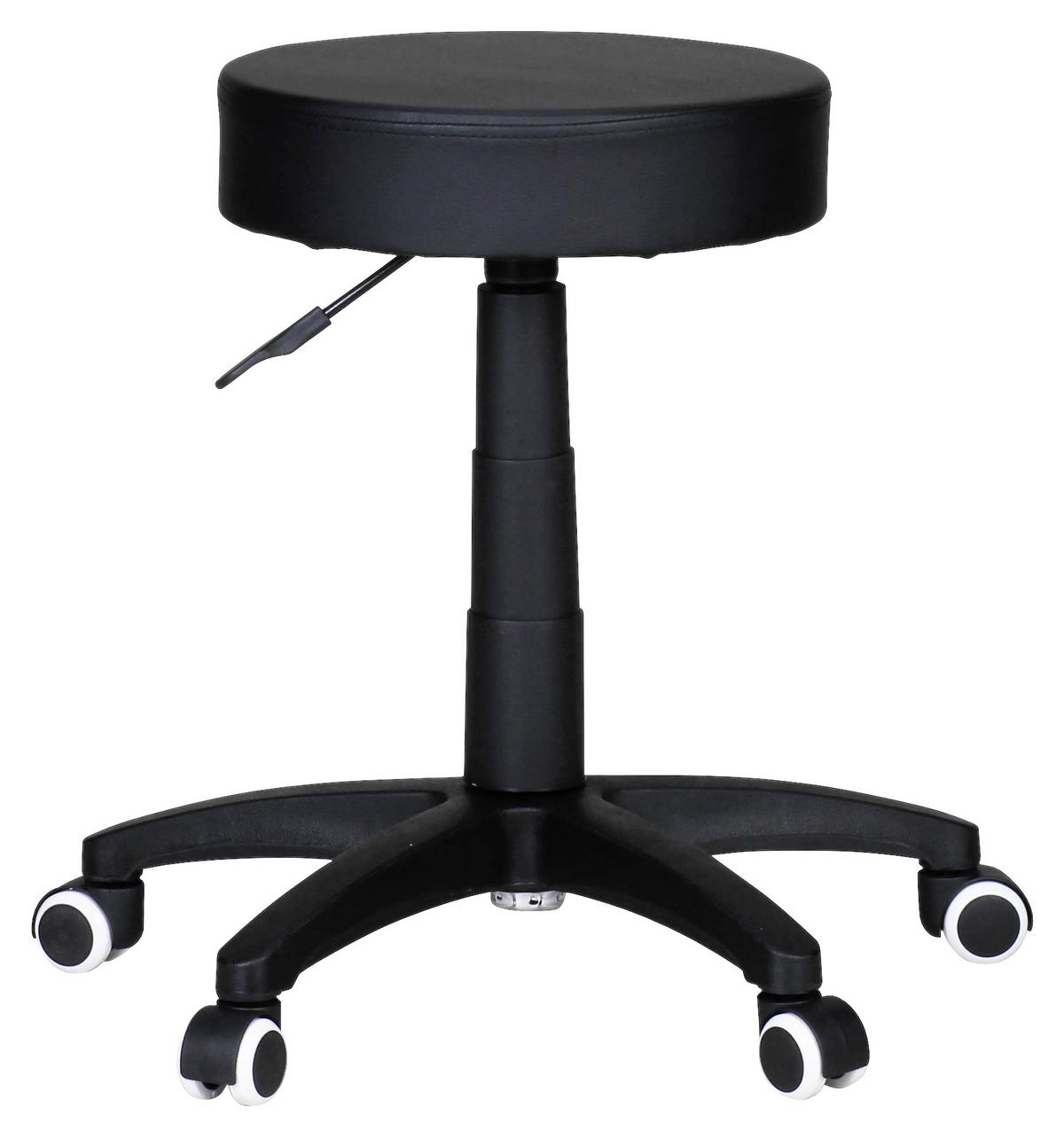 Vrtljivi Stolček Leon S - črna, Konvencionalno, tekstil (50/44/50cm) - MID.YOU