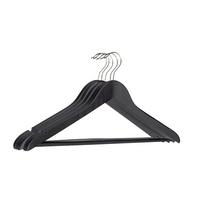 Kleiderbügelset Kathrin in Schwarz/Weiß - Schwarz/Weiß, KONVENTIONELL, Holzwerkstoff/Metall - Modern Living