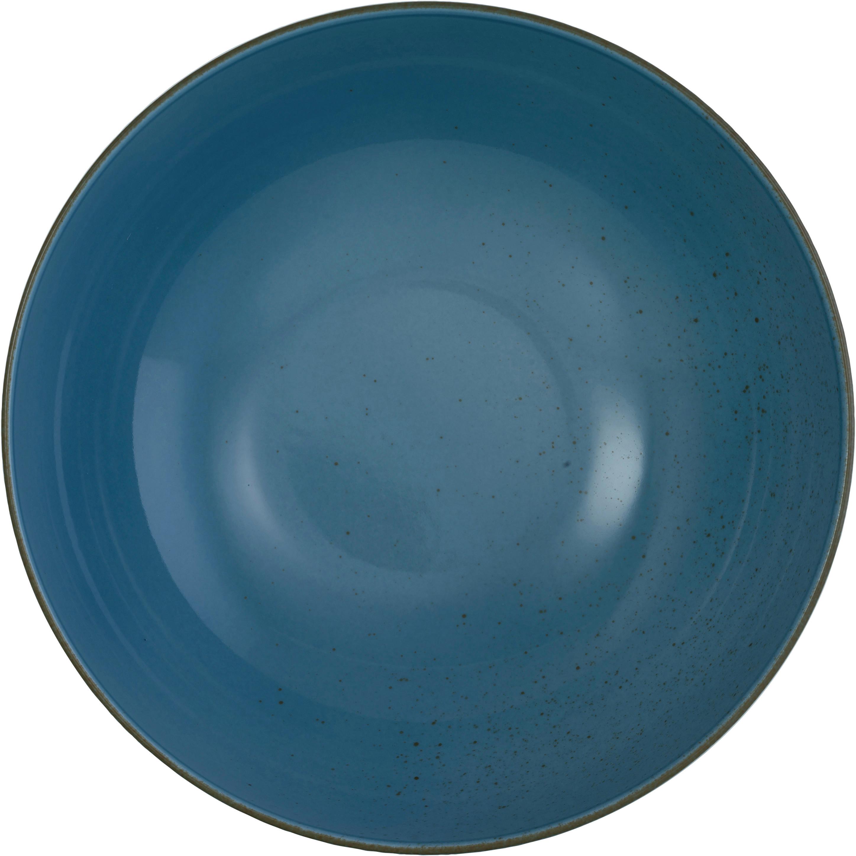 Salátástál Capri - kék, Modern, kerámia (25/25/8cm) - Premium Living