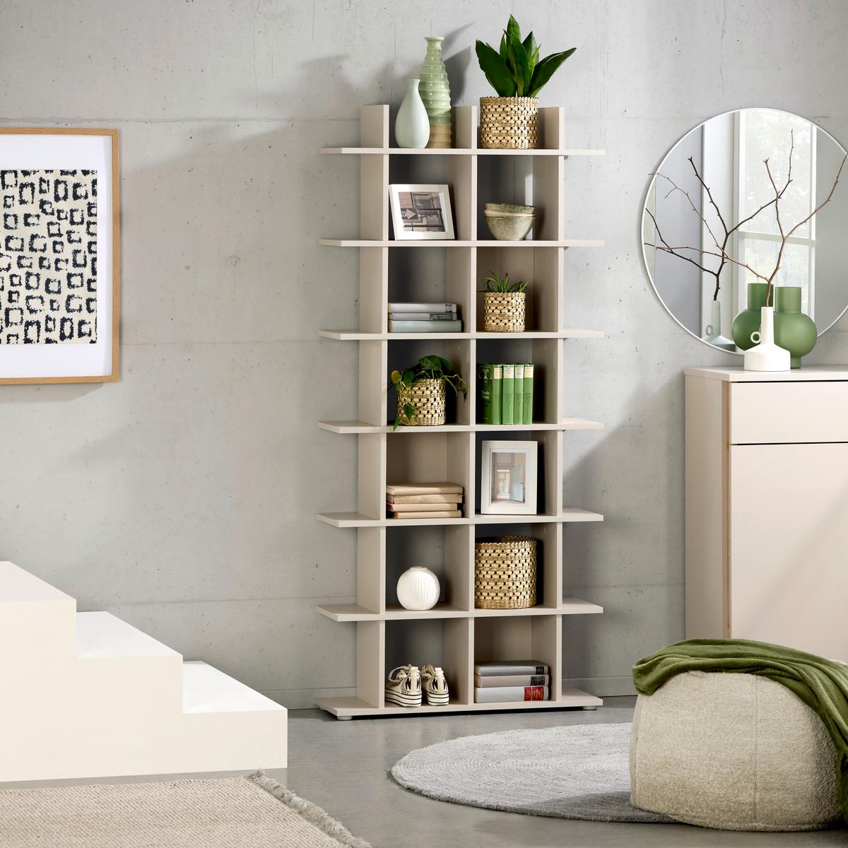 Polica Otto - kašmir, Trendi, pločasti materijal (79,8/175,2/25,5cm) - Modern Living