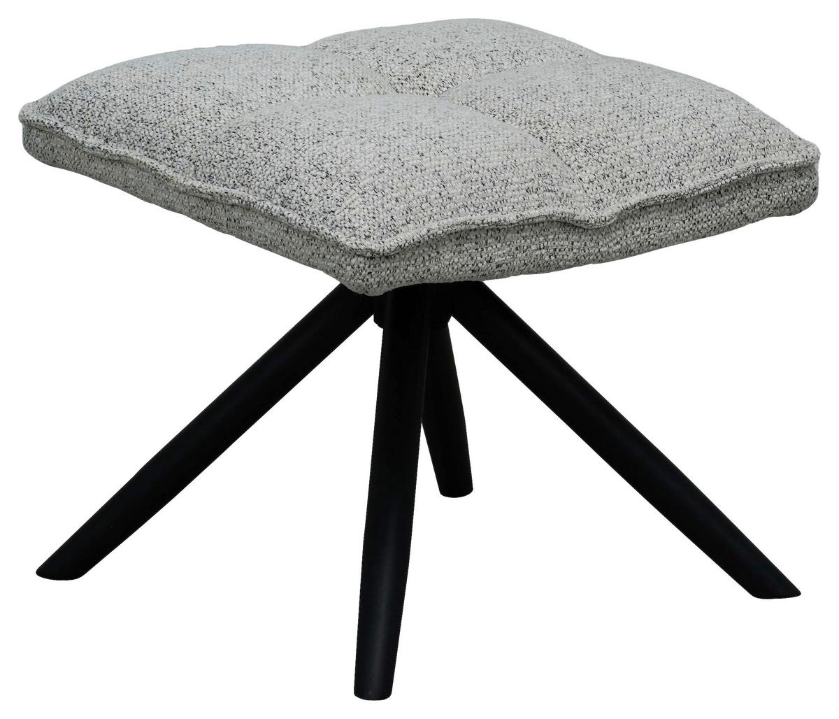 Taburet ISOLA - grej/negru, Modern, lemn/metal (50/42/43cm) - Mömax