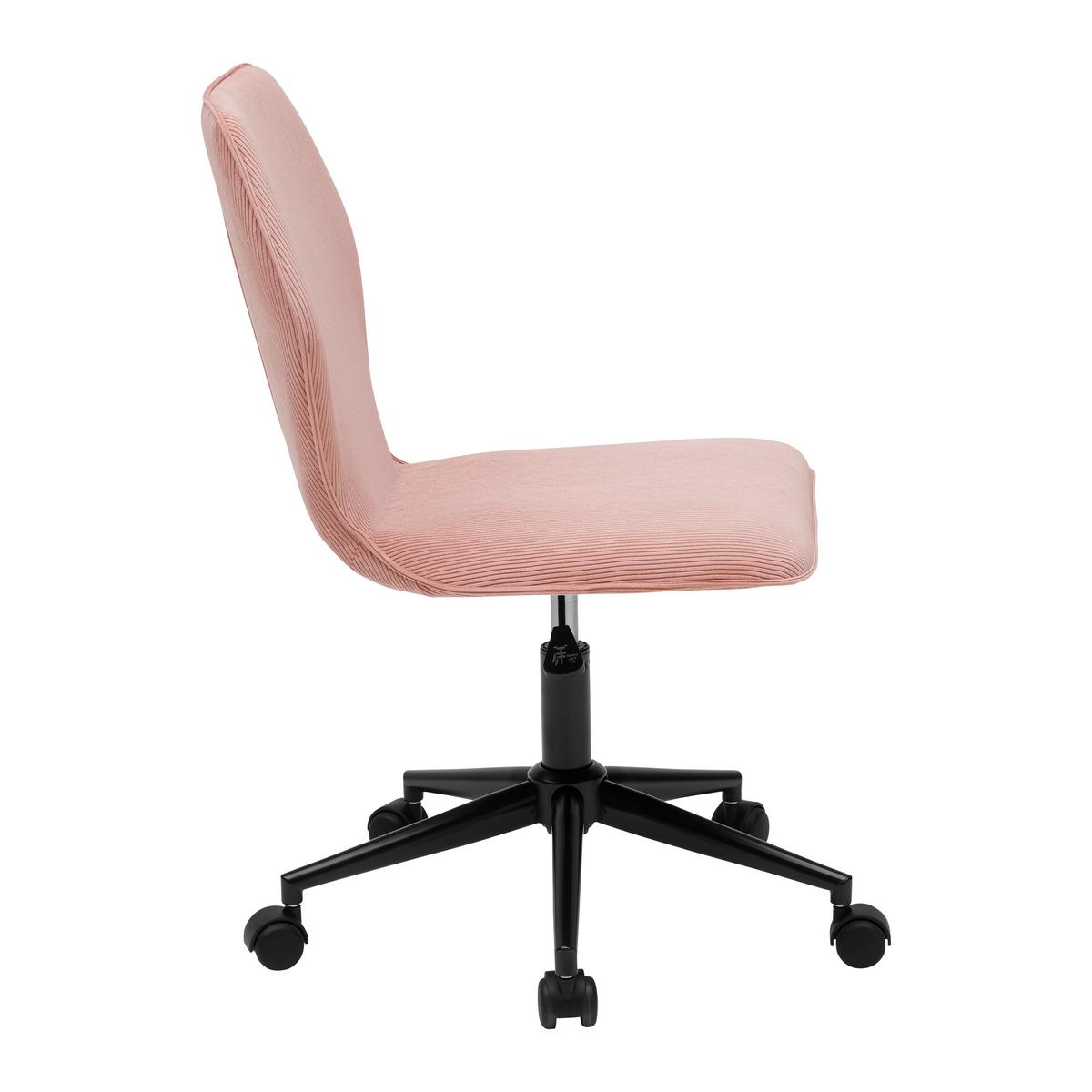 Vrtljivi Stol Luigi -Exklusiv- - roza/pink, Moderno, kovina/umetna masa (49/84-94/54cm) - Mömax