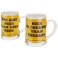 Bierglas BBQ aus Glas - Klar, LIFESTYLE, Glas (13/12cm)