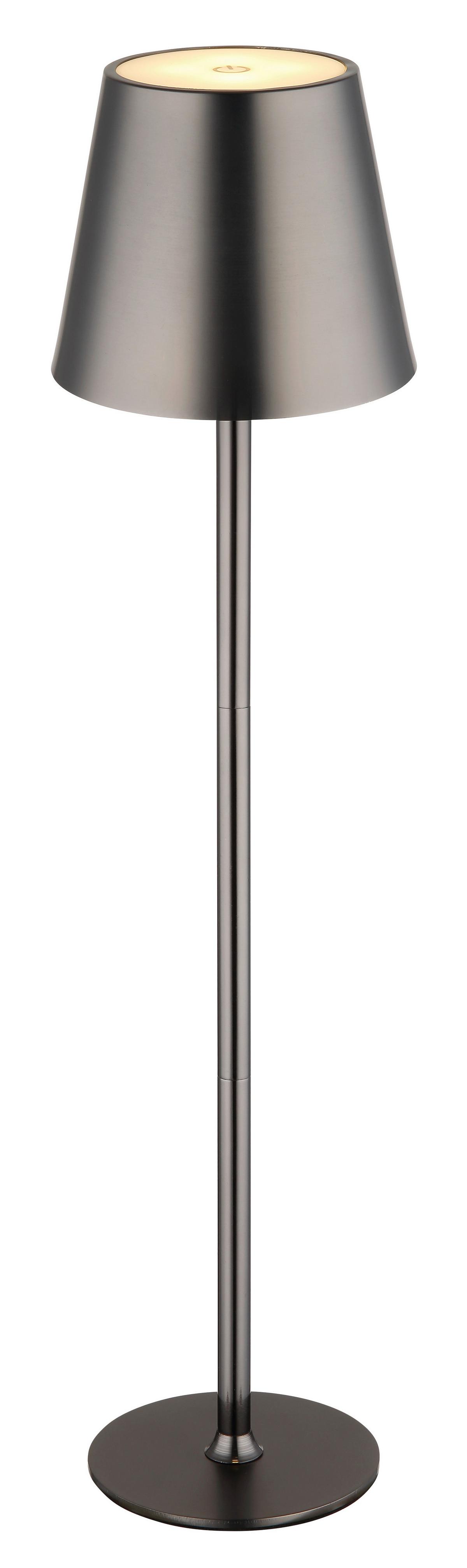 Stolna Punjiva Svjetiljka Vannie - bijela/crni krom, Konvencionalno, metal/plastika (11,2/47cm) - Globo