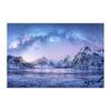 CANVASDOEK SILVER - Blauw/Roze, Houtcomposiet/Textiel (120/80cm) - Mömax