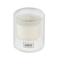 Duftkerze Schöner Wohnen-Kollektion Klar/Weiß - Klar, Design, Glas (7,5/8,5cm) - Schöner Wohnen