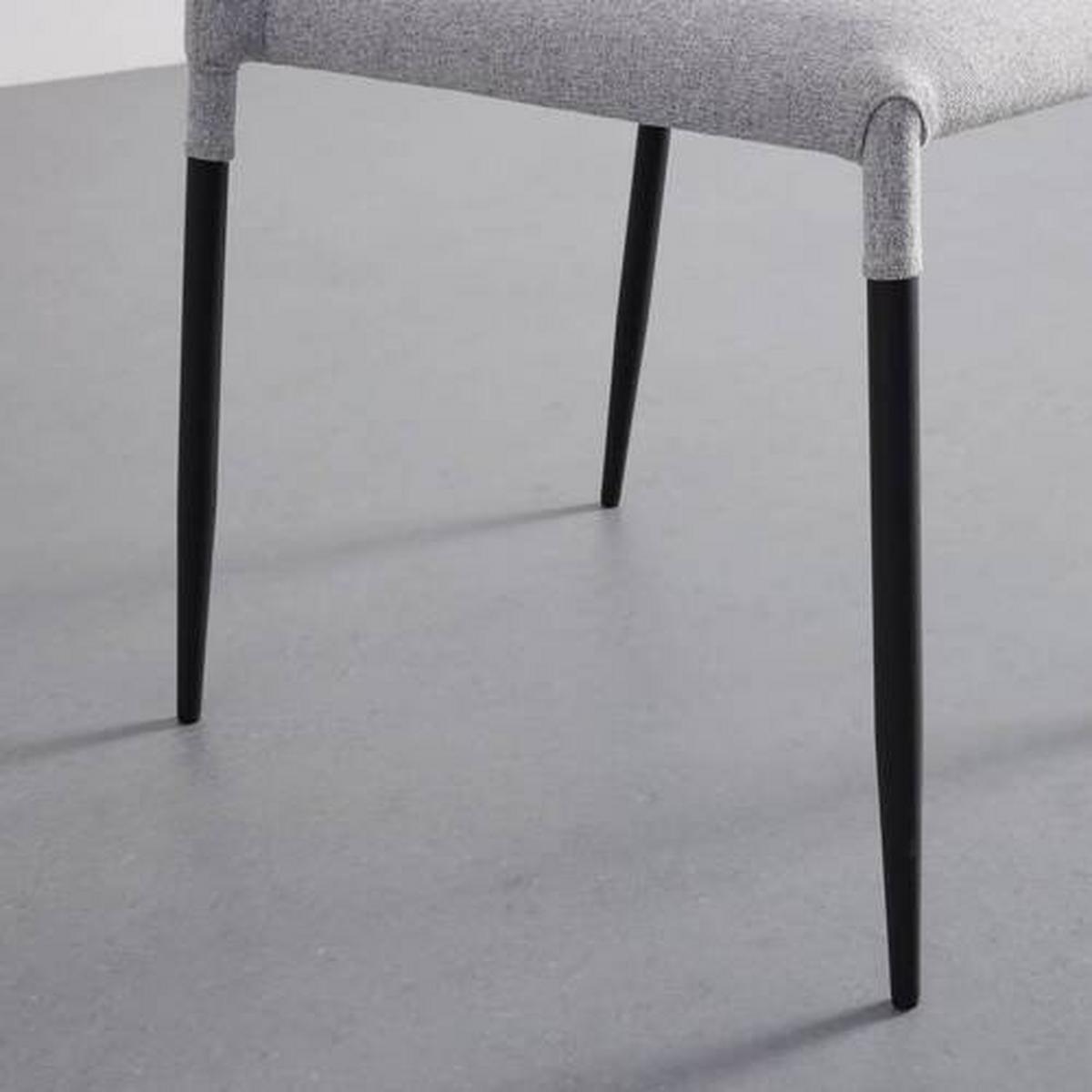 KRZESŁO NIO - jasnoszary/czarny, Modern, metal/drewno (43/86/53cm) - Bessagi Home