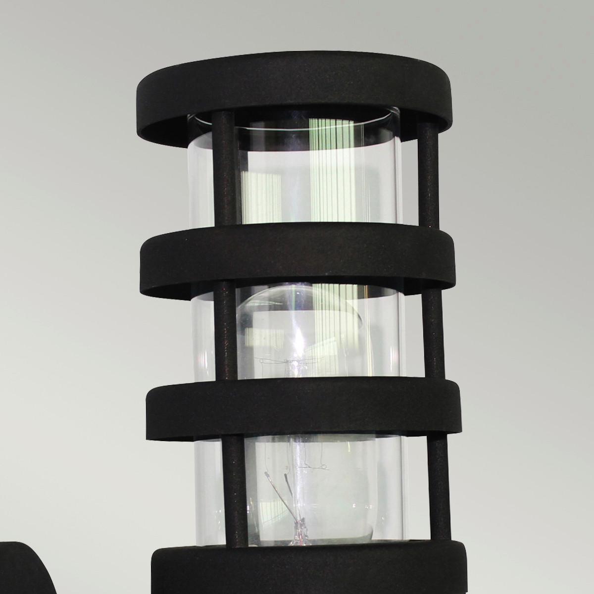 Kültéri Falilámpa Hornbaek-W1 - fekete, Design, fém (15/9/24,5cm) - Elstead Lighting