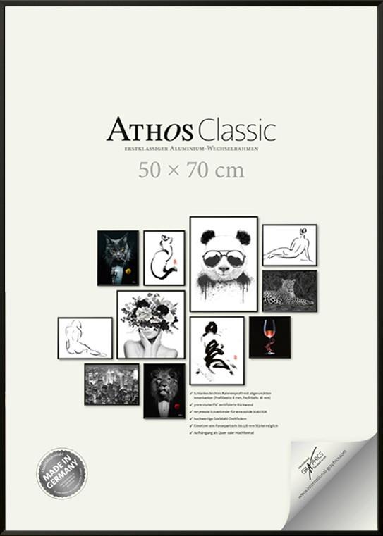 RAMKA NA ZDJĘCIA R-A0113100P - czarny, Basics, materiał drewnopochodny/tworzywo sztuczne (50/70/1,8cm)