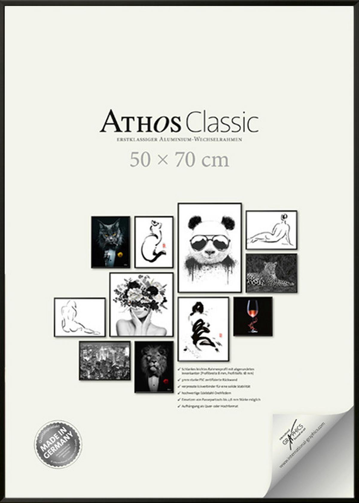 RAMKA NA ZDJĘCIA R-A0113100P - czarny, Basics, materiał drewnopochodny/tworzywo sztuczne (50/70/1,8cm)