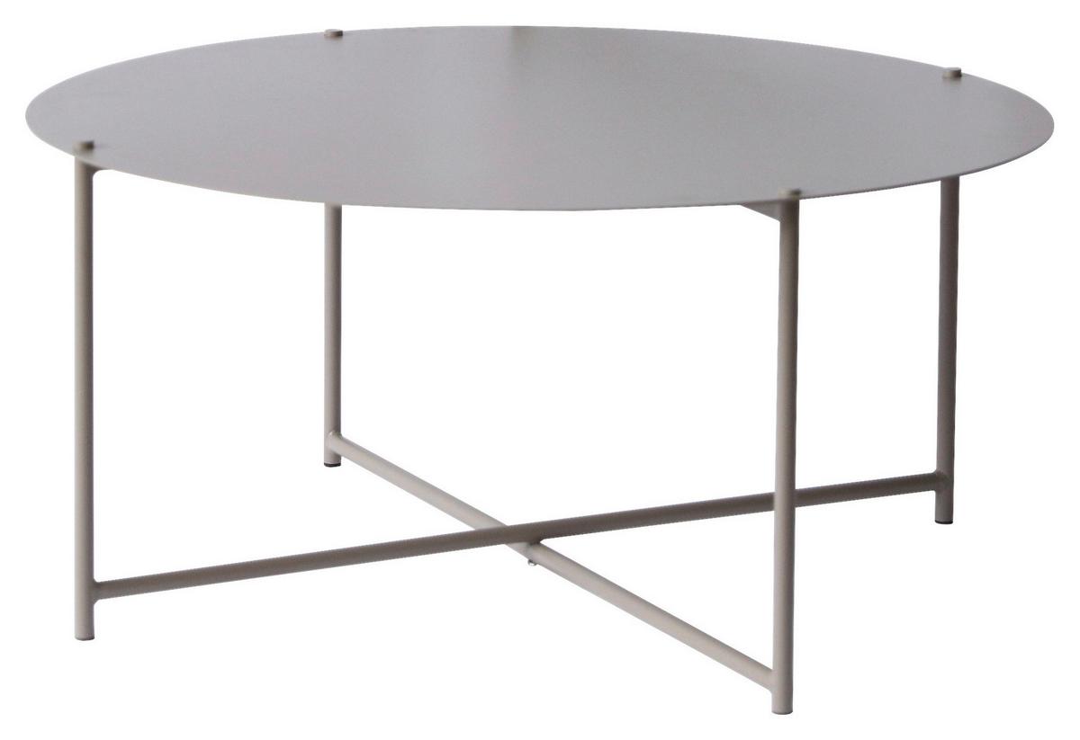 STOLIK KAWOWY BARRY -EXKLUSIV- - antracytowy/taupe, Design, metal (83/83/40cm) - Xora