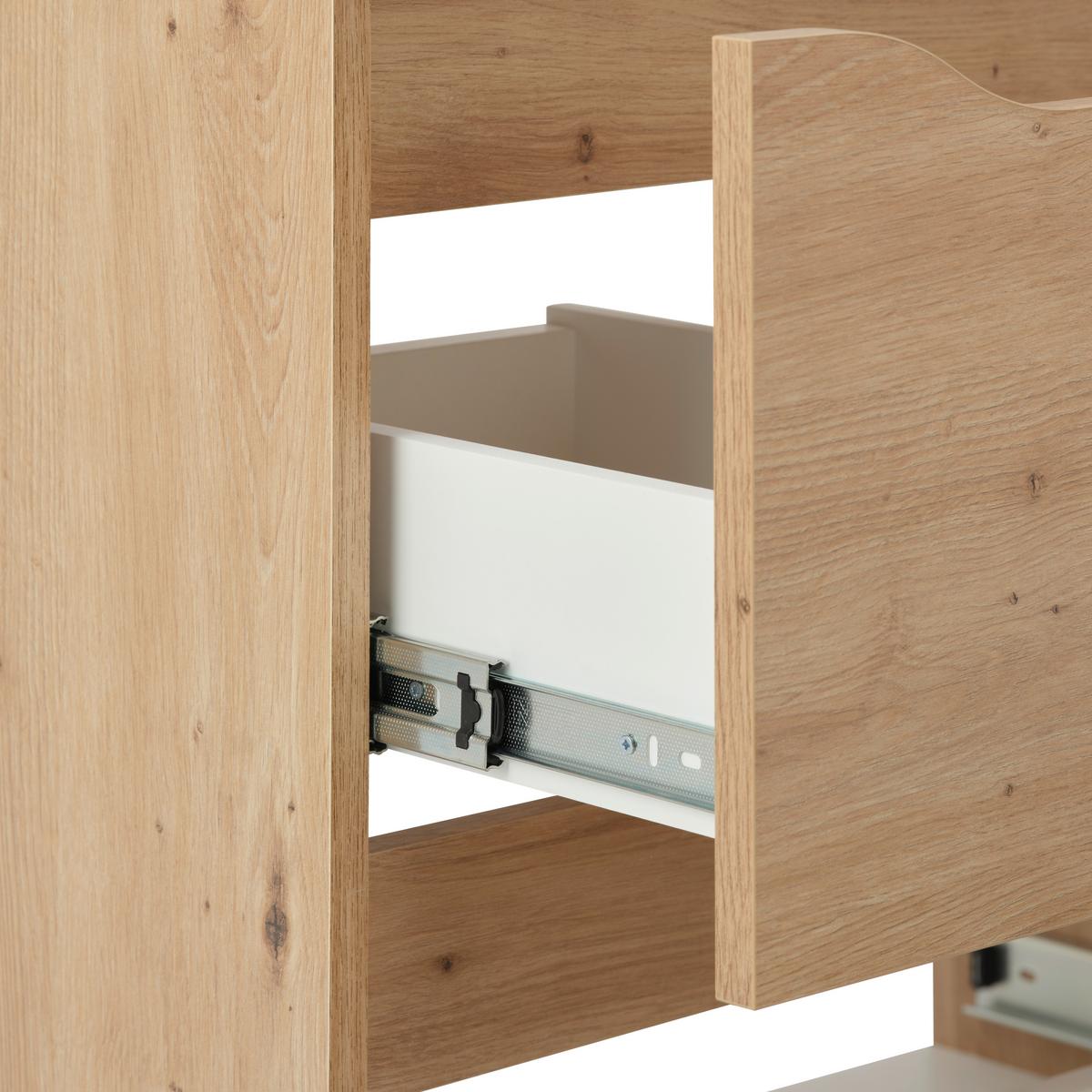 Bază pentru lavoar Giga - culoare lemn stejar/stejar Artisan, Modern, material pe bază de lemn (70/60/40cm)
