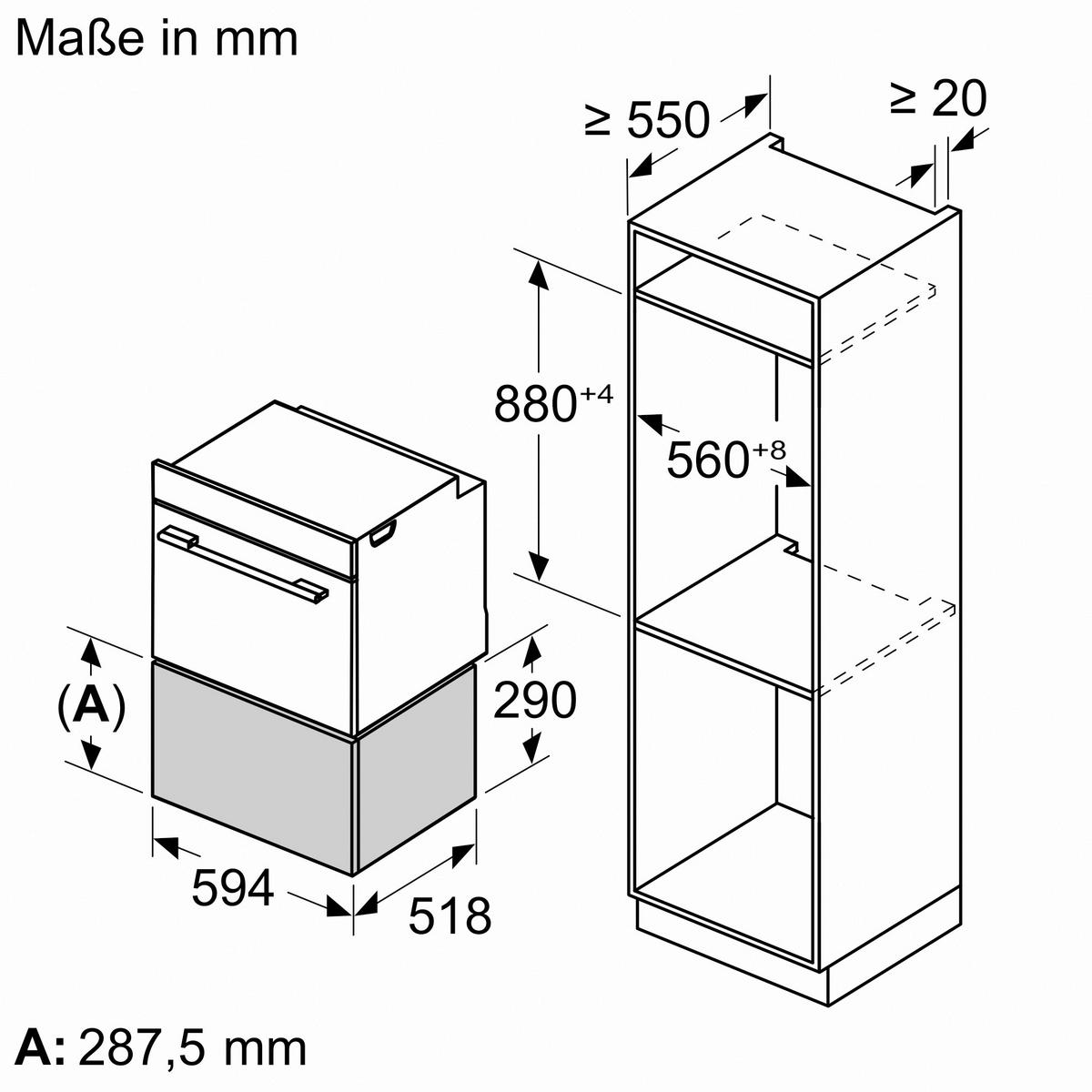 Wärmeschublade BI1710D1B1 Schwarz - Schwarz, Metall (29/59,4/51,8cm) - Siemens