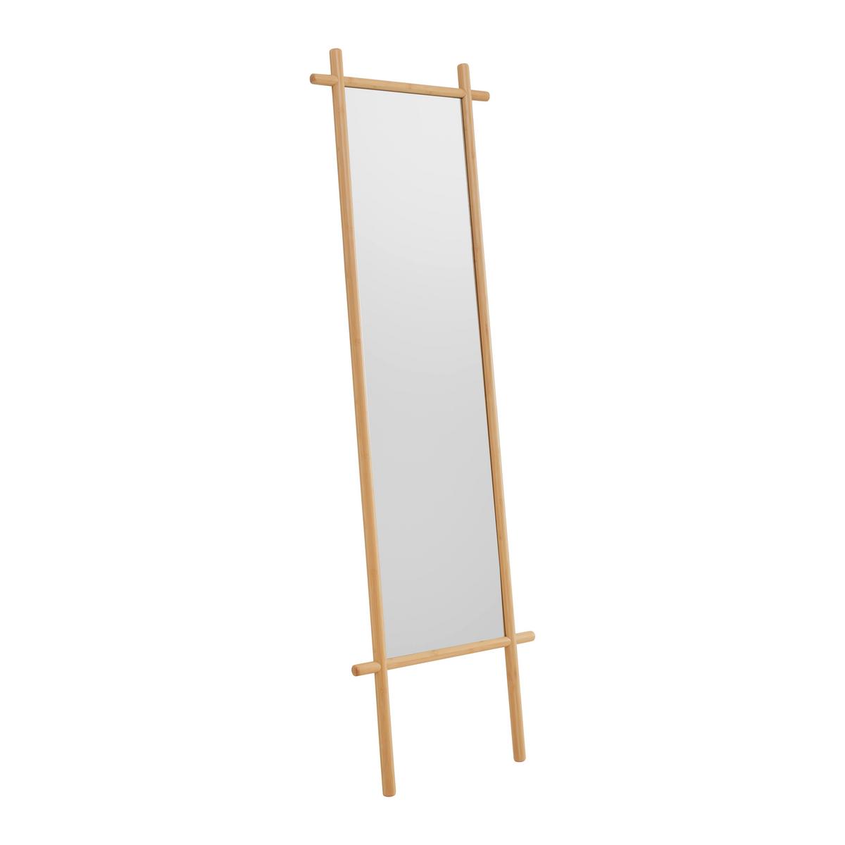 Standspiegel Bonnie Naturfarben ca. 55x180cm - Naturfarben, Modern, Glas/Holz (55/180/3.2cm) - Mömax