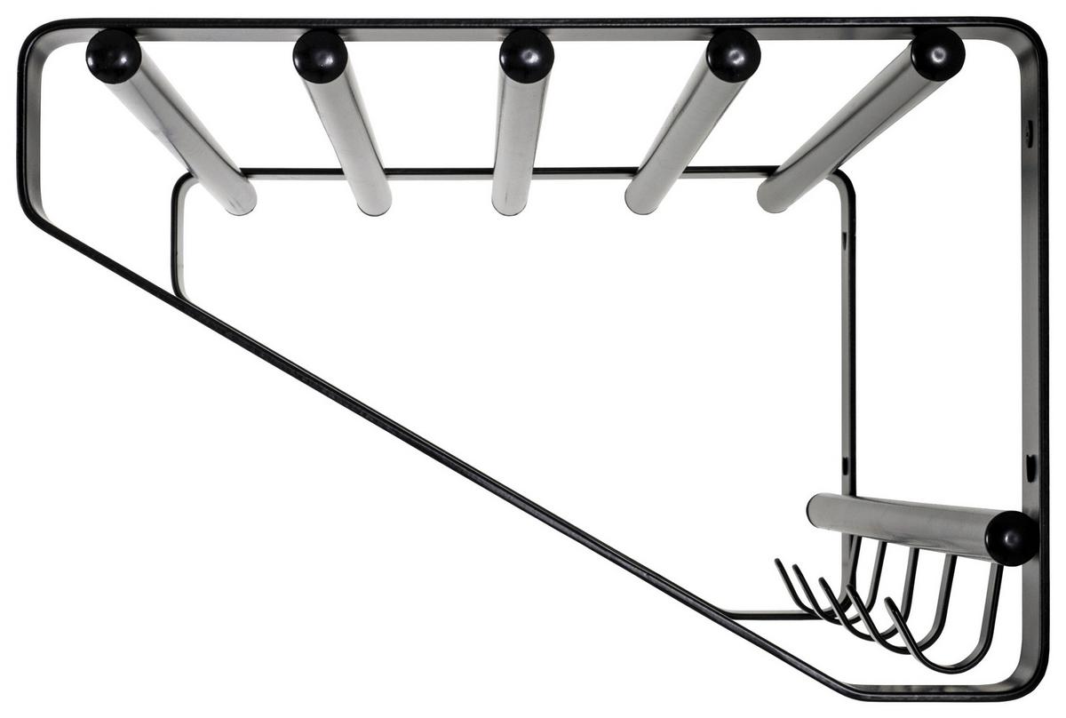 Zidni Čiviluk Falko - crna, Moderno, metal (65/20/30cm) - Mömax