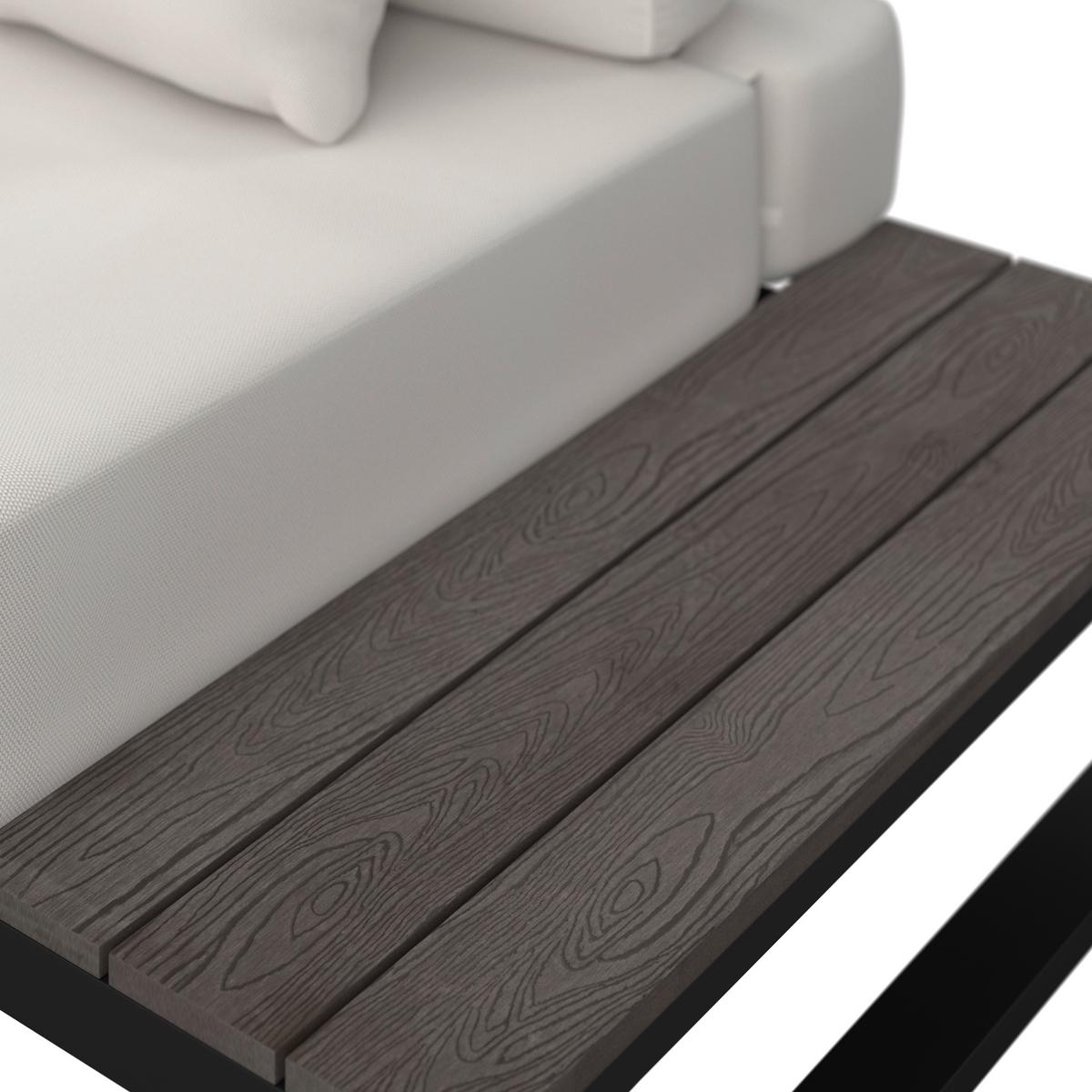 Garnitură grădină Silvano - alb/negru, Modern, plastic/metal (323/79cm) - Bessagi Garden