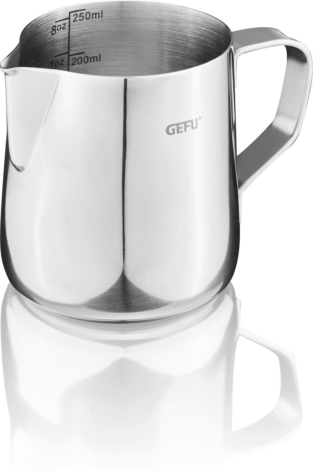 MLECZNIK 33708 - kolor srebrny, Basics, metal (10/7/7,5cm) - Gefu