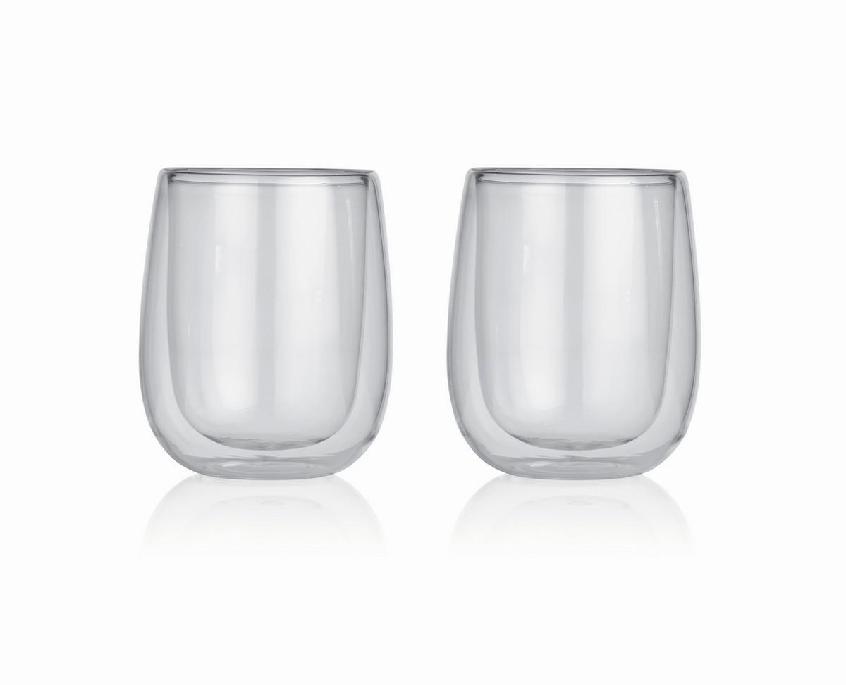 KOMPLET SZKŁA STOŁOWEGO 05872 - przezroczysty, Basics, szkło (9,5/8,5/11,1cm)