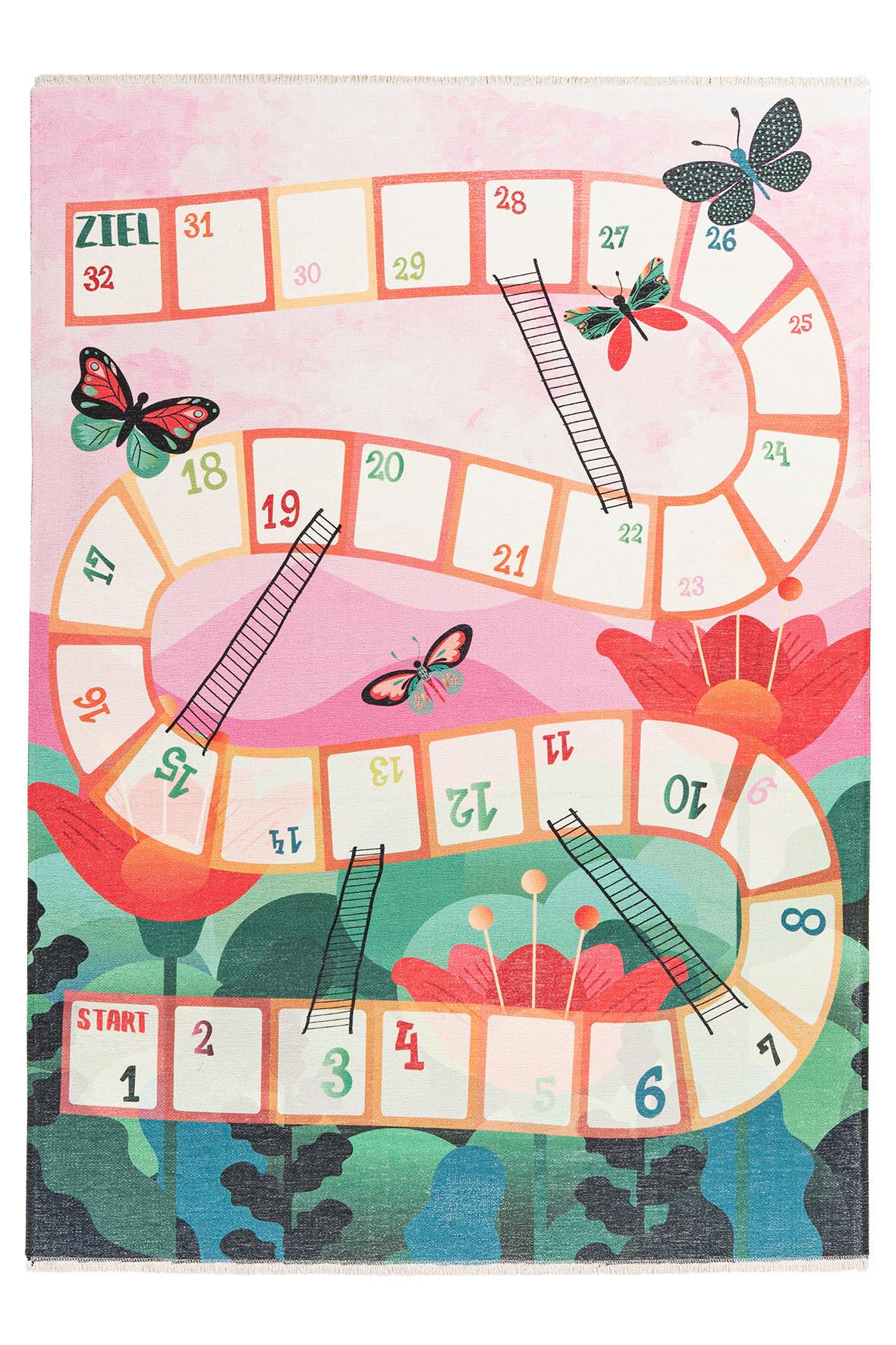 SPIELTEPPICH MY GRETA - Waldgrün/Pink, Trend, Textil (115/170cm) - Ben'n'jen