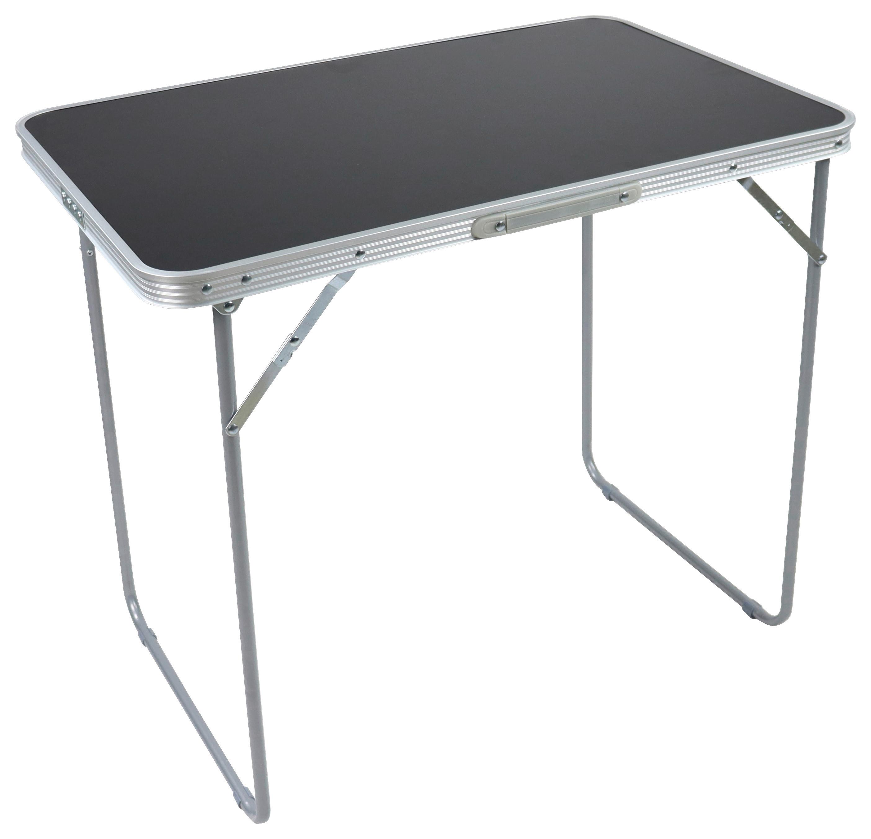 Campintisch Galdas M Schwarz - Schwarz, MODERN, Holzwerkstoff/Kunststoff (80/53/70cm) - Ambia Garden