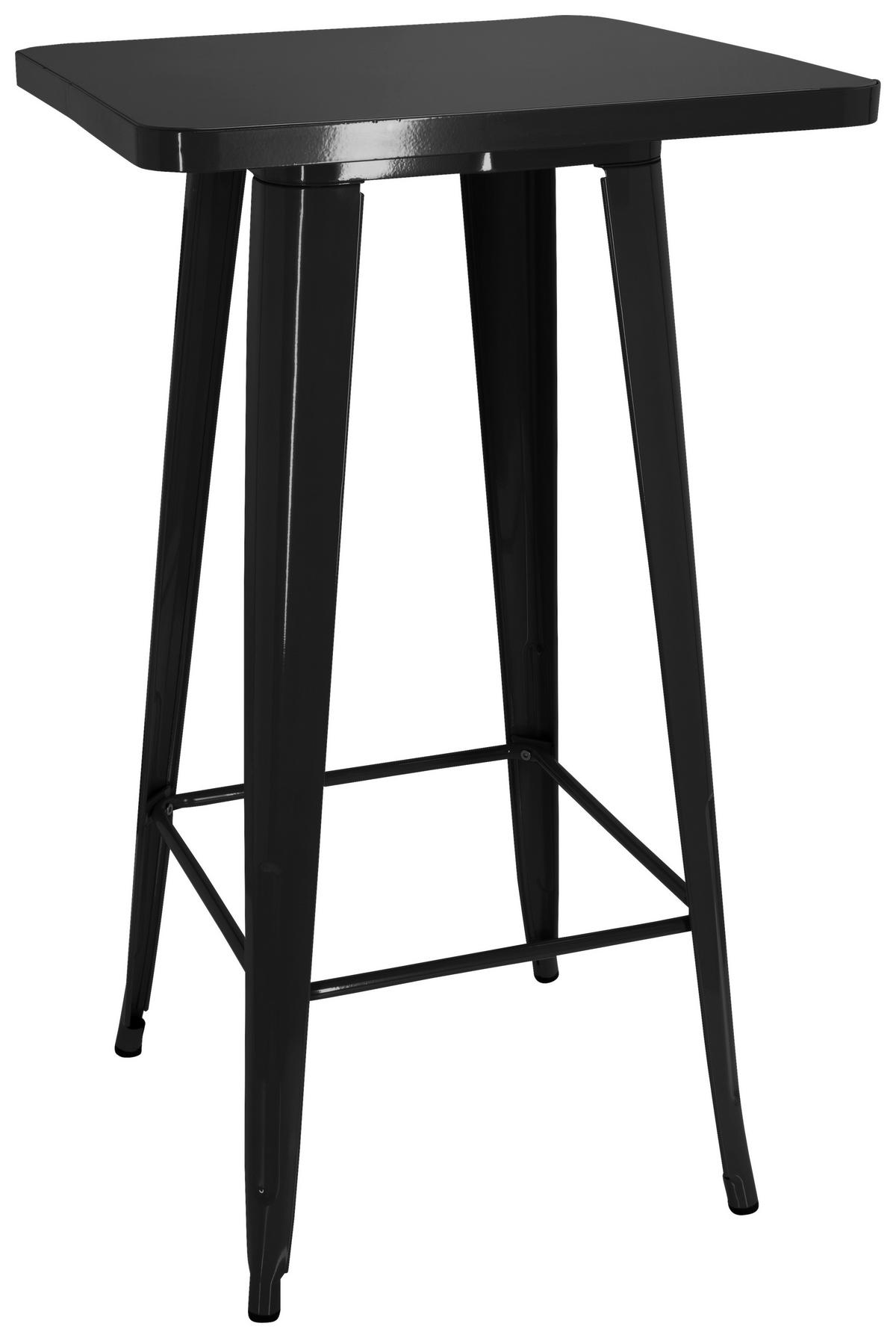 Barska Miza Vantaggio High T, Črna - črna, Basics, kovina (60/60/103,5cm) - MID.YOU