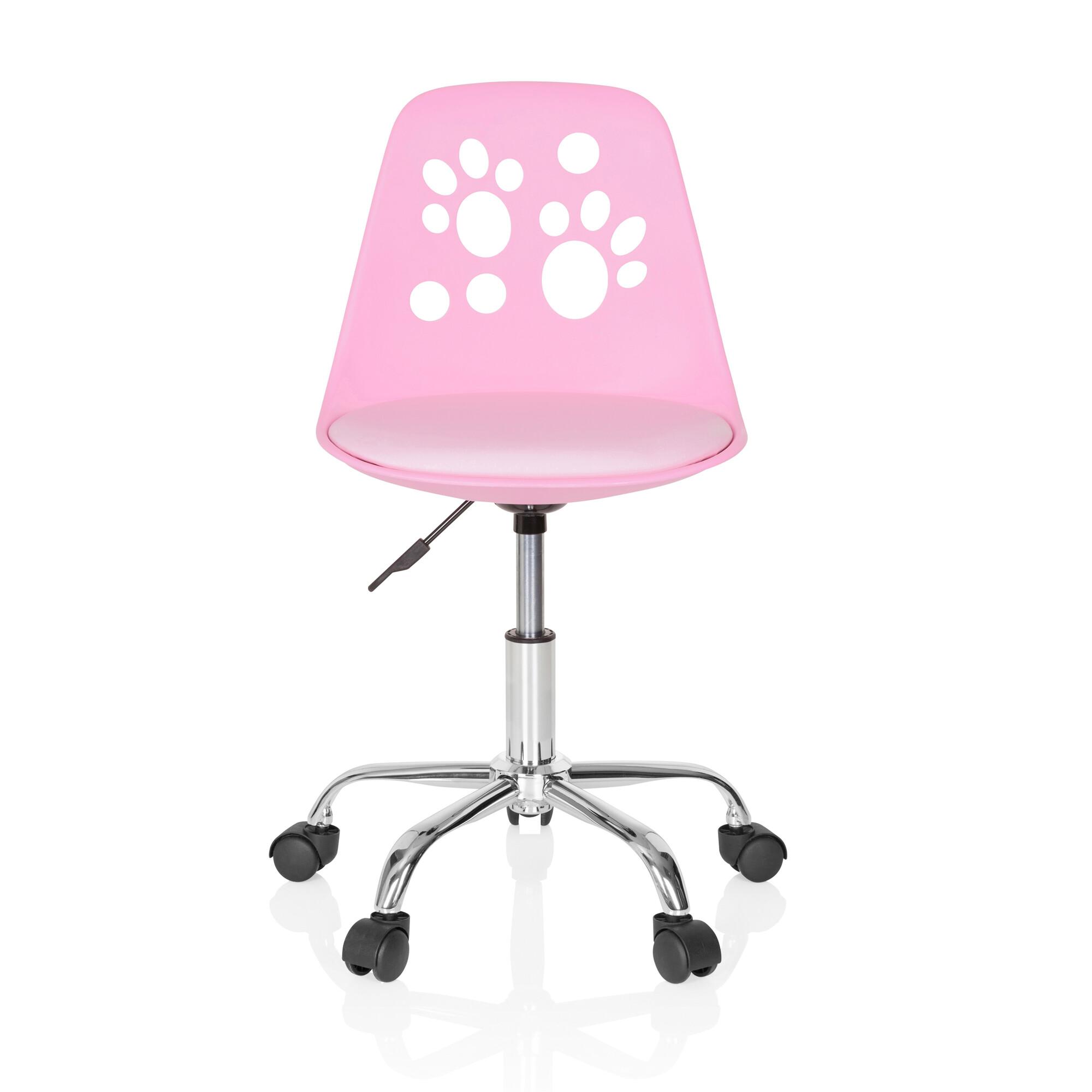 Mladinski Vrtljivi Stol Fancy I, Roza - pink, Moderno, umetna masa/tekstil (40/72-82/44cm) - MID.YOU