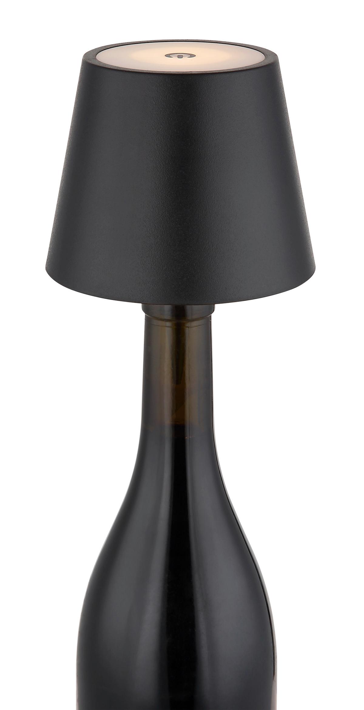 LAMPA STOŁOWA LED 58488B - czarny, Design, tworzywo sztuczne/metal (11,5/36cm) - Globo
