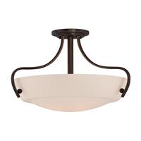 Stropna Svjetiljka Chantilly - brončane boje/tamno smeđa, Natur, staklo/metal (45.7/30.5cm) - Elstead Lighting
