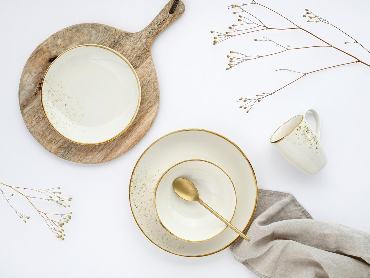 Set Skodelic Za Kosmiče Nature Collection, 6-Delni - krem barve, Basics, keramika (16,5/6cm) - Creatable