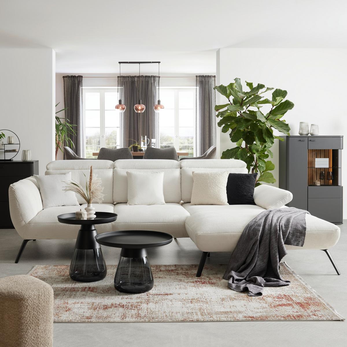 Webteppich Florenz 3 Sandfarben ca. 200x290cm - Sandfarben, MODERN, Textil (200/290cm) - Premium Living