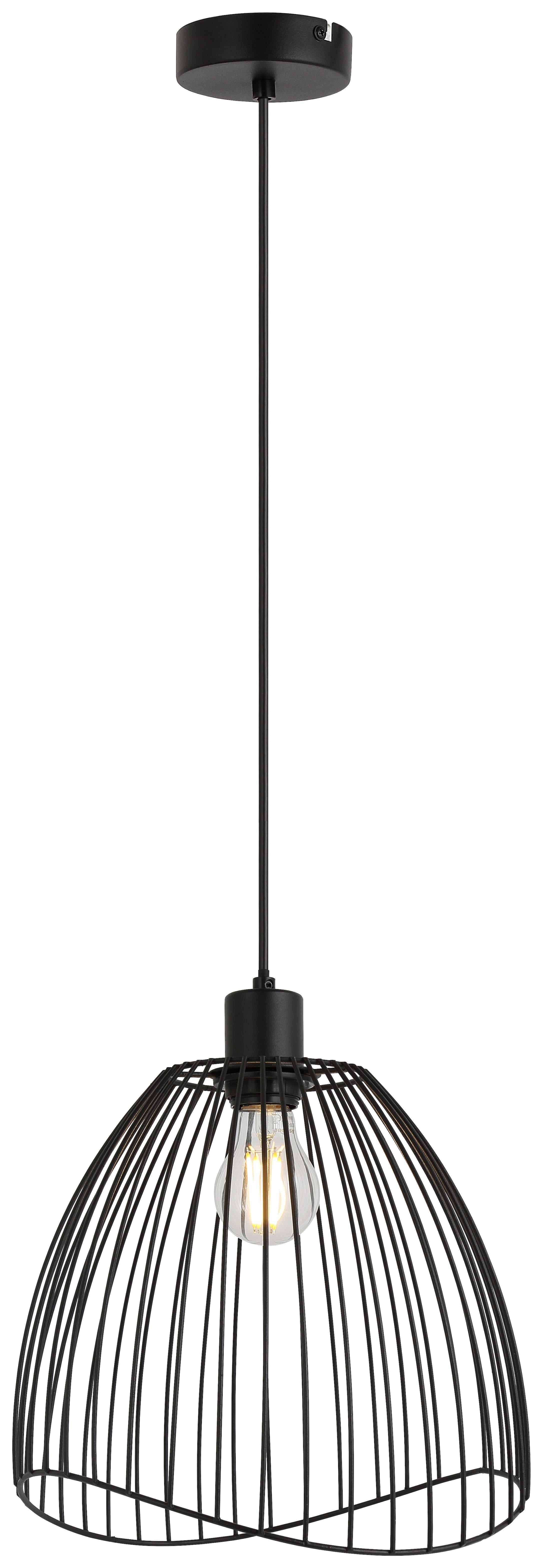 Viseća Svjetiljka Eliot - crna, Moderno, metal/plastika (29/120cm) - Mömax