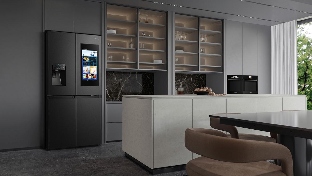 Side-by-Side Schwarz - Schwarz, Metall (91,4/178,5/72,5cm) - Gorenje