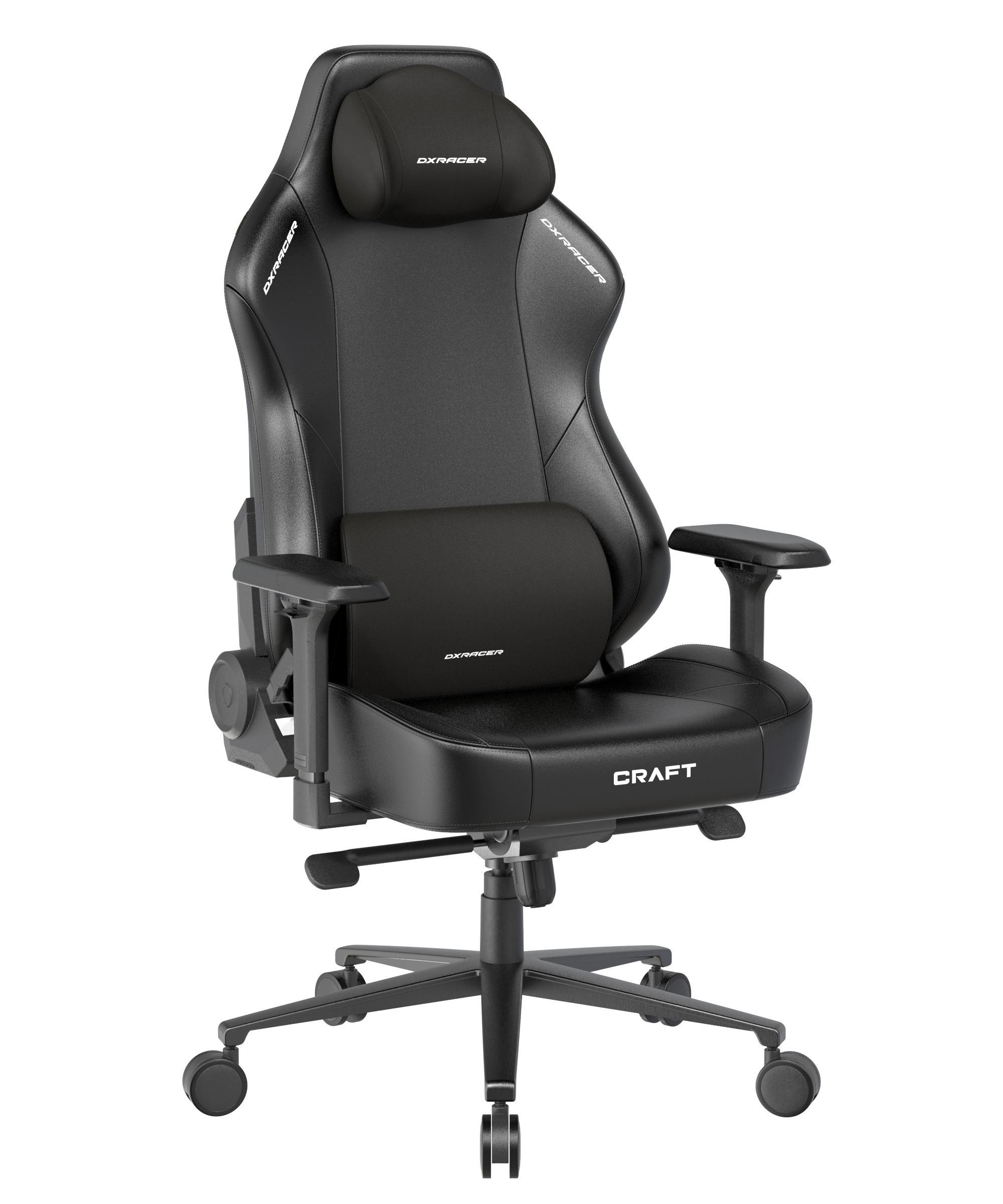 Gamingstuhl Craft Schwarz - Schwarz, KONVENTIONELL, Textil/Metall (70/132/70cm) - Dxracer