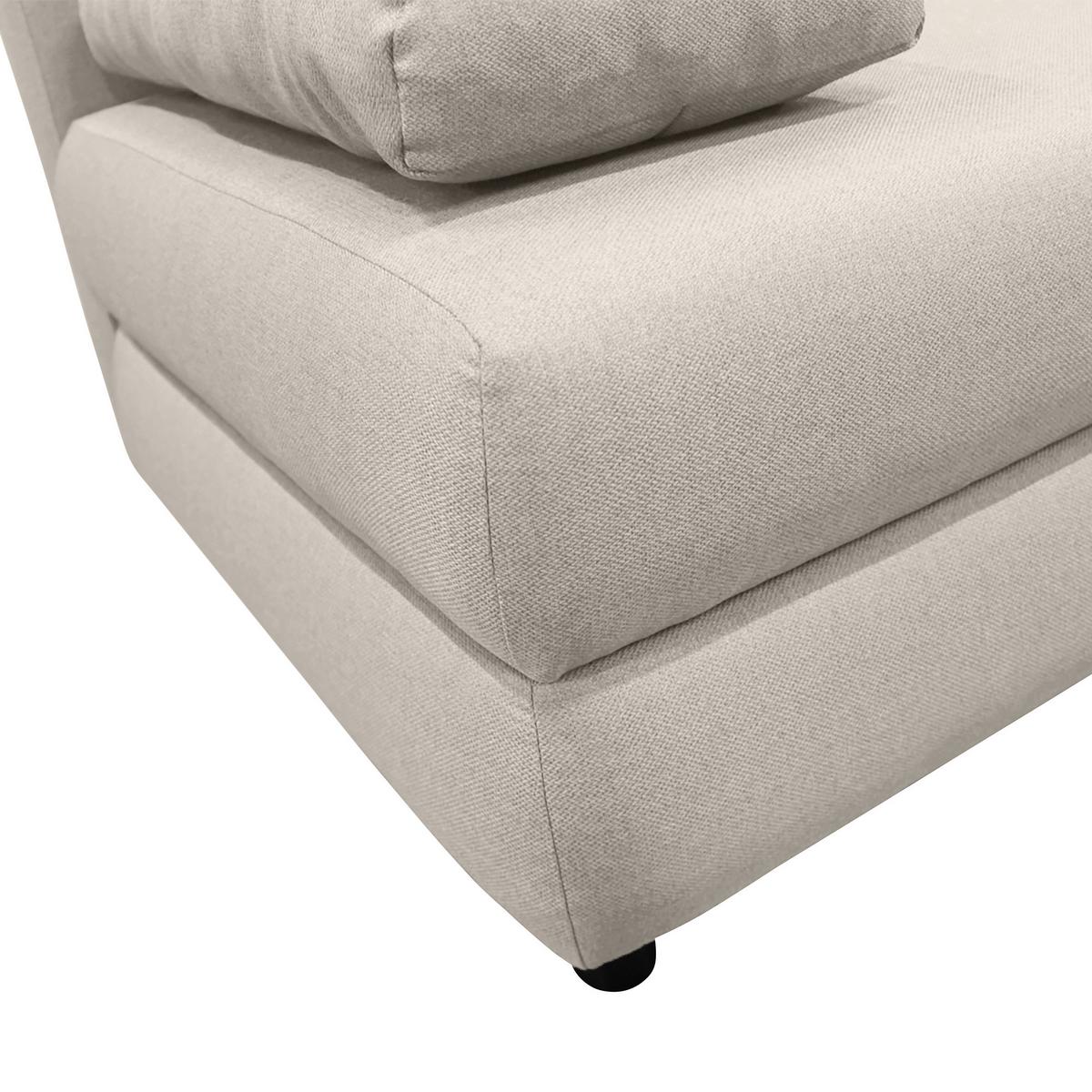 SOFA Z FUNKCJĄ SPANIA MELA - beżowy/czarny, Design, tworzywo sztuczne/tkanina (200/88/87cm) - P & B