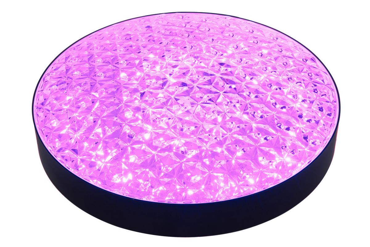 LAMPA SUFITOWA LED BRESCIA - przejrzysty/czarny, Trend, tworzywo sztuczne (50/12cm) - Novel