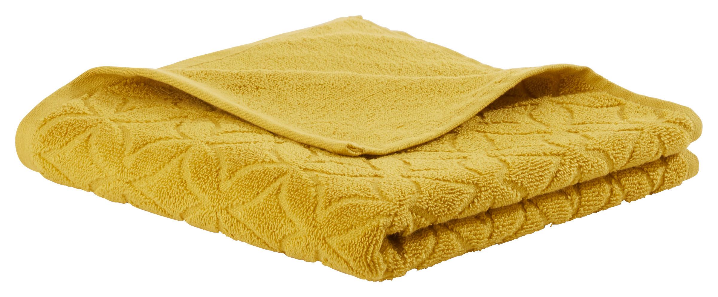 Handtuch Naime in Gelb ca. 50x100cm - Gelb, Lifestyle, Textil (50/100cm) - Modern Living