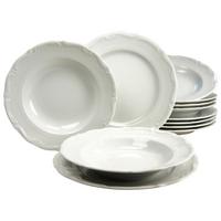 Tafelservice 16137, 12-teilig - Weiß, Keramik - Creatable