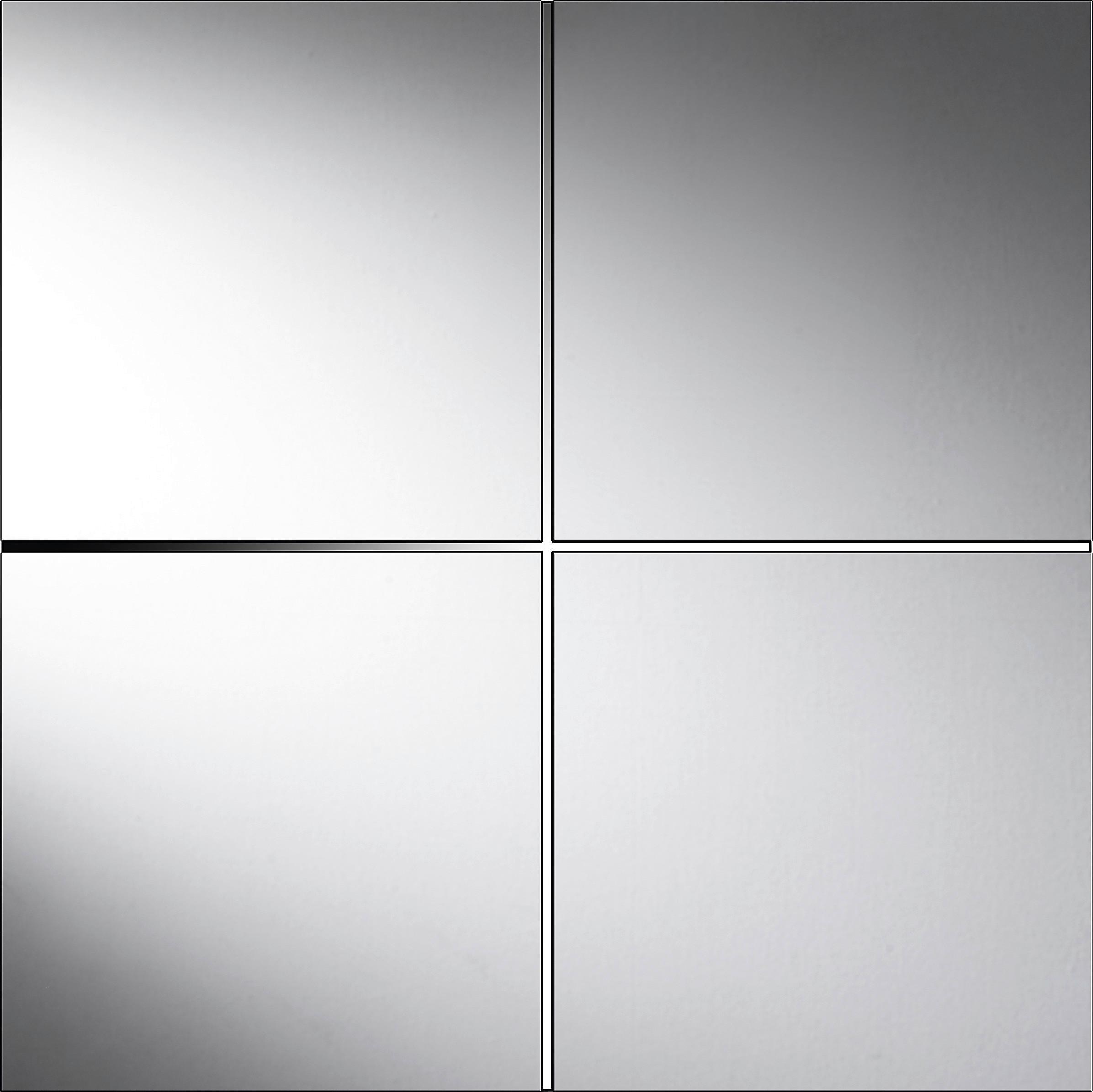 Set Zrcalnih Ploščic Silber, 4-Delno, Srebrna - Moderno, steklo (30/30cm) - Ondega