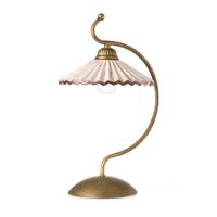 Asztali Lámpa 4257/l Rosina - barna/fehér, Konventionell, műanyag/fém (23/34cm)