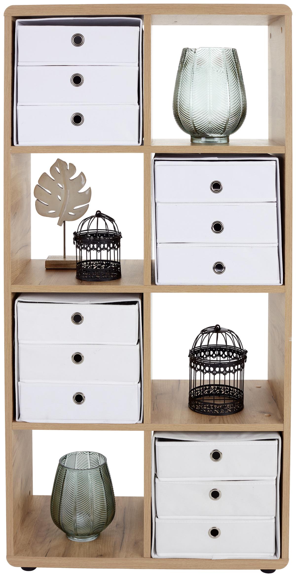 Etajeră Fontana FTR01 - culoare lemn stejar, Modern, material pe bază de lemn (73,2/145/35cm) - Modern Living
