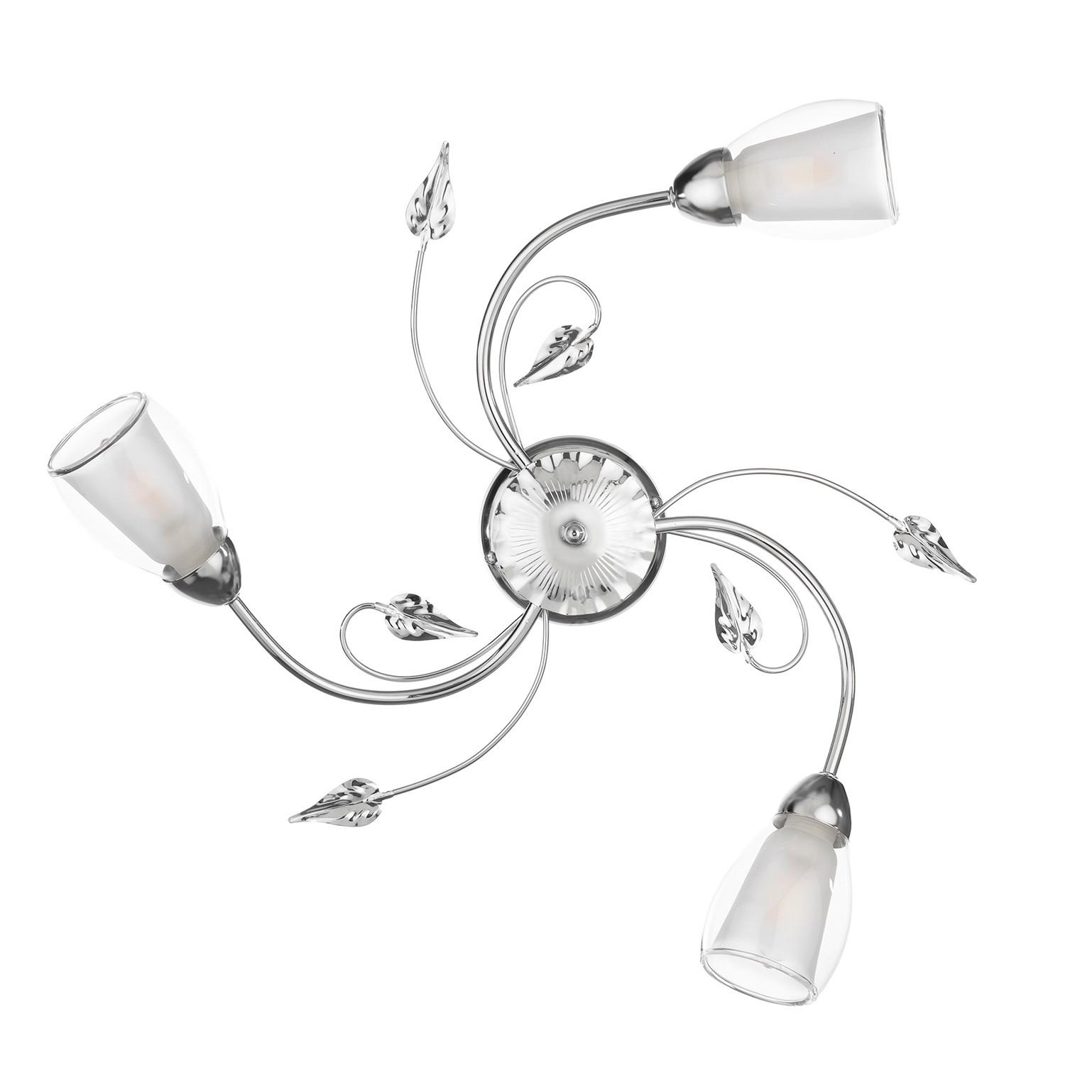 Mennyezeti Lámpa 4716/pl3c Luci Cromo - krómszínű, Konventionell, üveg/fém (50/20cm)