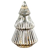 CHOINKA DEKORACYJNA JP18665 - kolor srebrny, Lifestyle, szkło (16/28cm) - X-Mas