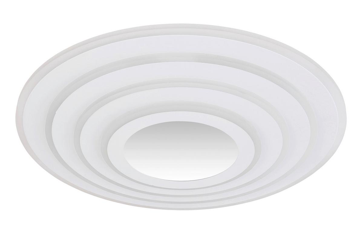 LED-Deckenleuchte Jocelyn in Opal/Weiß max. 40 Watt - Opal/Weiß, Kunststoff/Metall (42/6.7cm) - Globo
