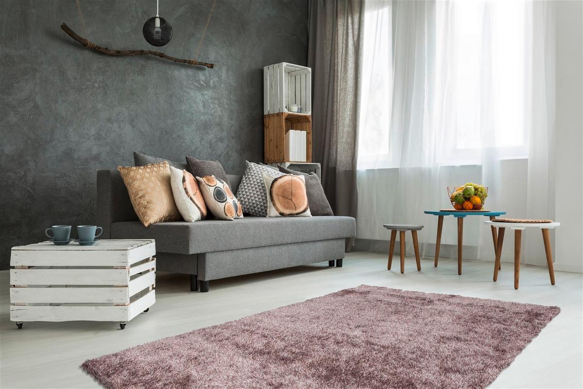 Hochflorteppich Diamond 725 Taupe - Taupe, Konventionell, Textil (120/170cm) - Kayoom